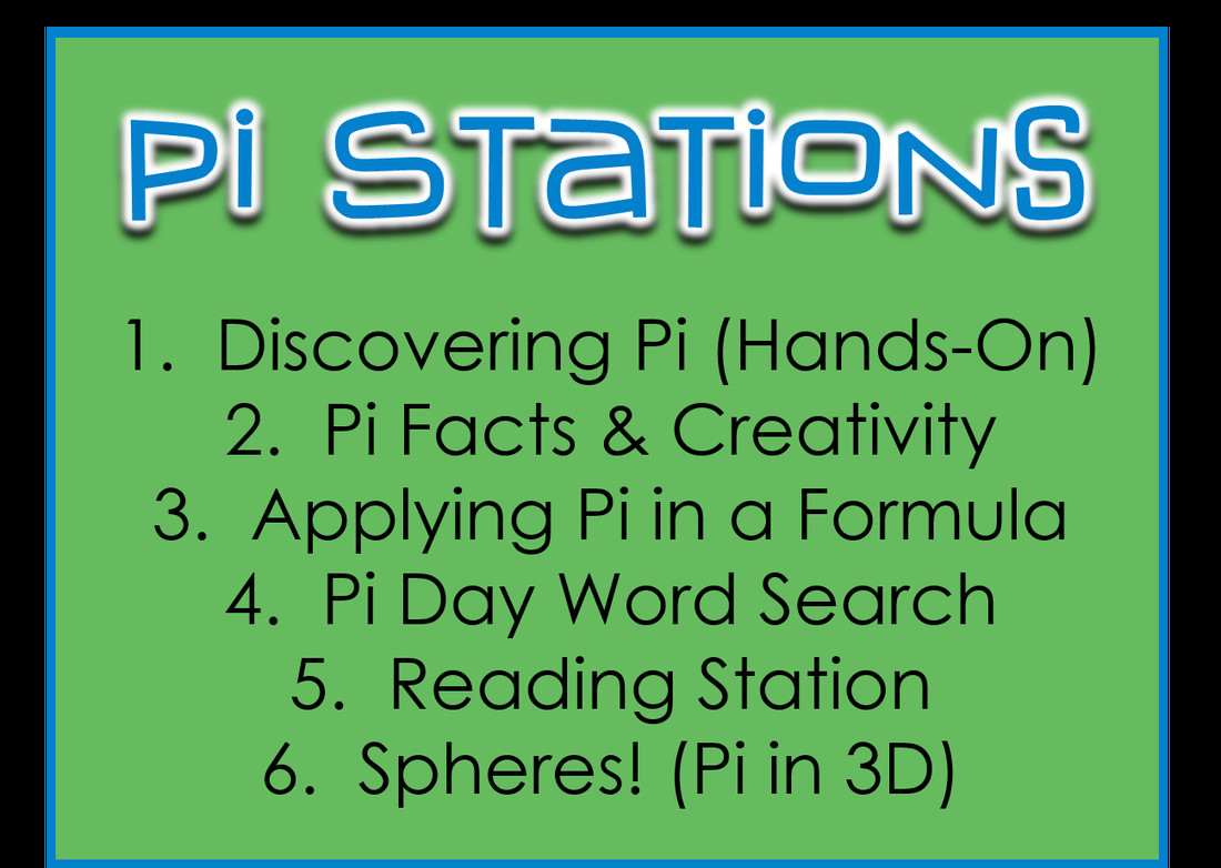Pi Day Activities For 6th Grade
 Pi Day Stations Wish I d seen this before pi day g