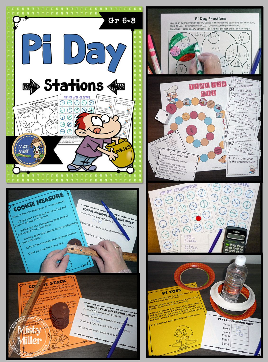 Pi Day Activities For 6th Grade
 Pi Day Math Stations Middle School