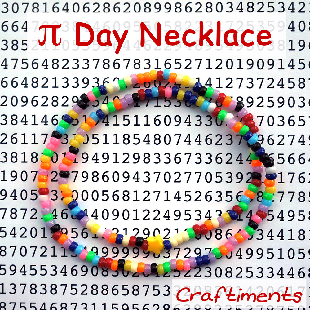 Pi Day Craft Ideas
 Craftiments Pi Day Necklace Craft For Kids