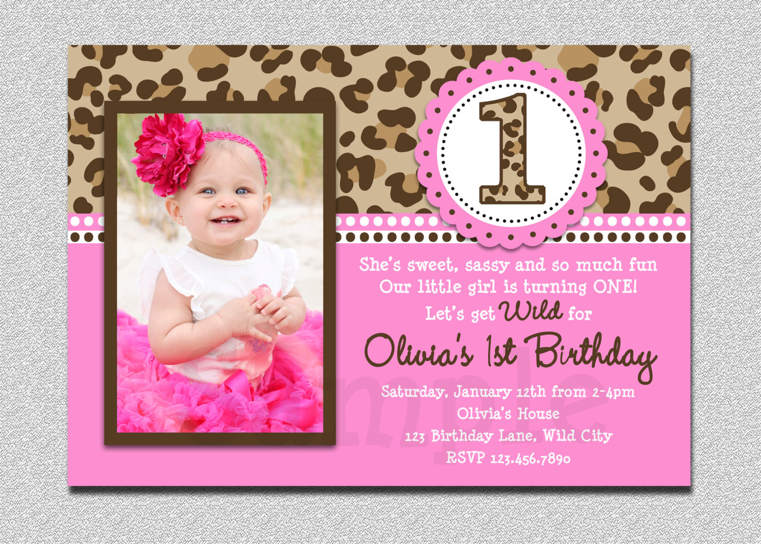 Picture Birthday Invitations
 Free Printable 1st Birthday Invitations Girl – FREE