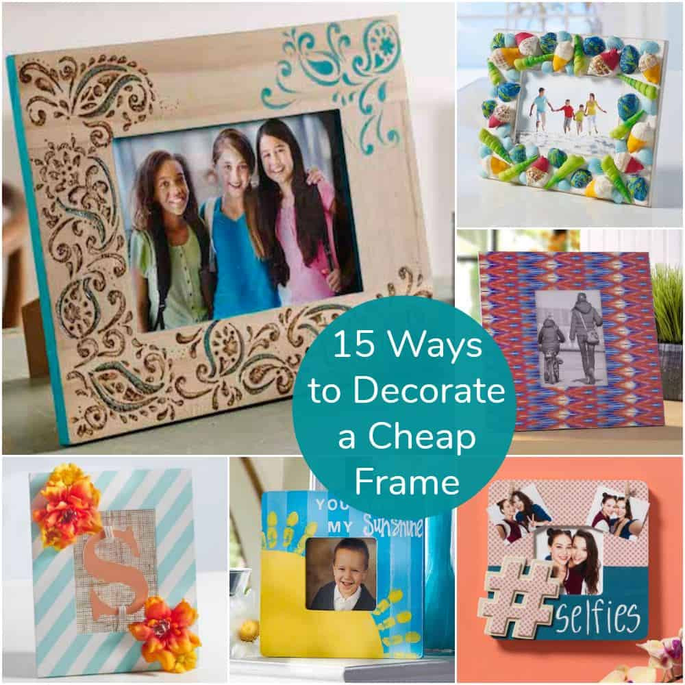 Picture Frame Decorating Craft Ideas
 15 Ways to Decorate Cheap Wooden Picture Frames Mod