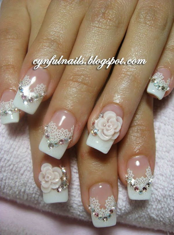 Pictures Of Wedding Nail Designs
 40 Amazing Bridal Wedding Nail Art for Your Special Day