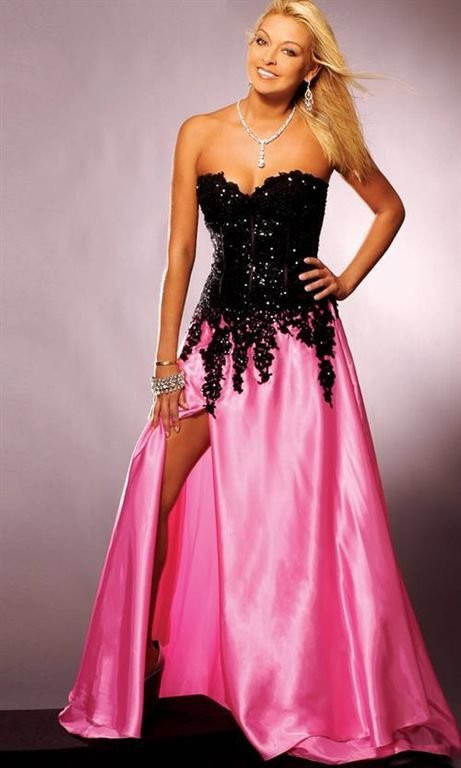 Pink And Black Wedding Dresses
 Black Wedding Dresses