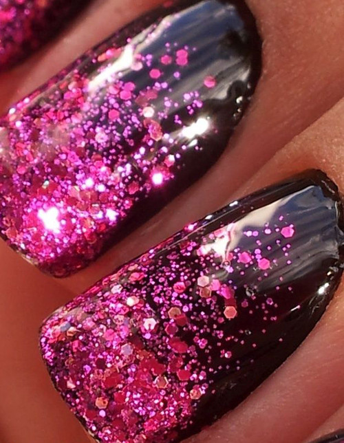 Pink And Glitter Nail Designs
 8 Best Glitter Nail Art Designs with