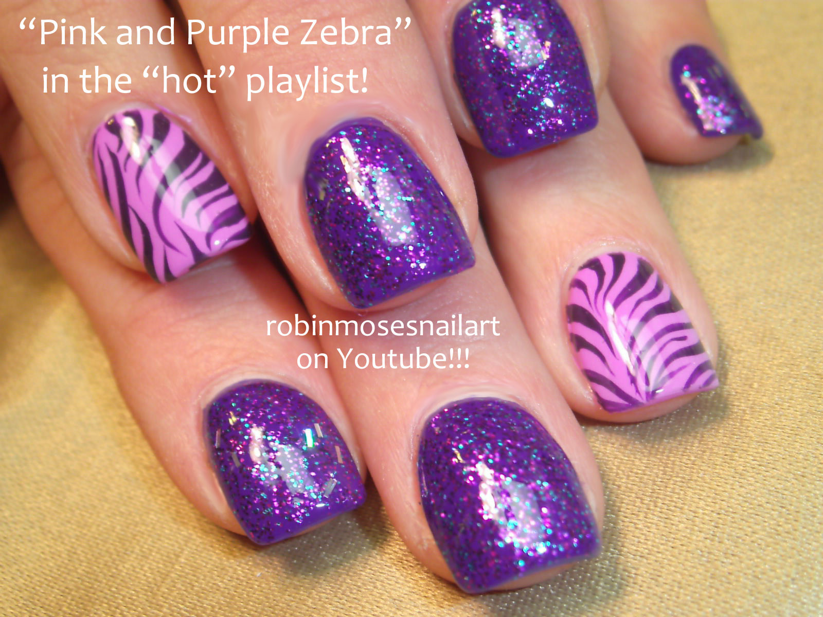 Pink And Purple Nail Designs
 Robin Moses Nail Art November 2012