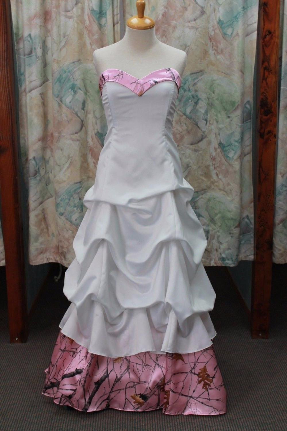 Pink Camo Wedding Dress
 Discount Pink Camo Dresses Wedding Sweetheart Neckline