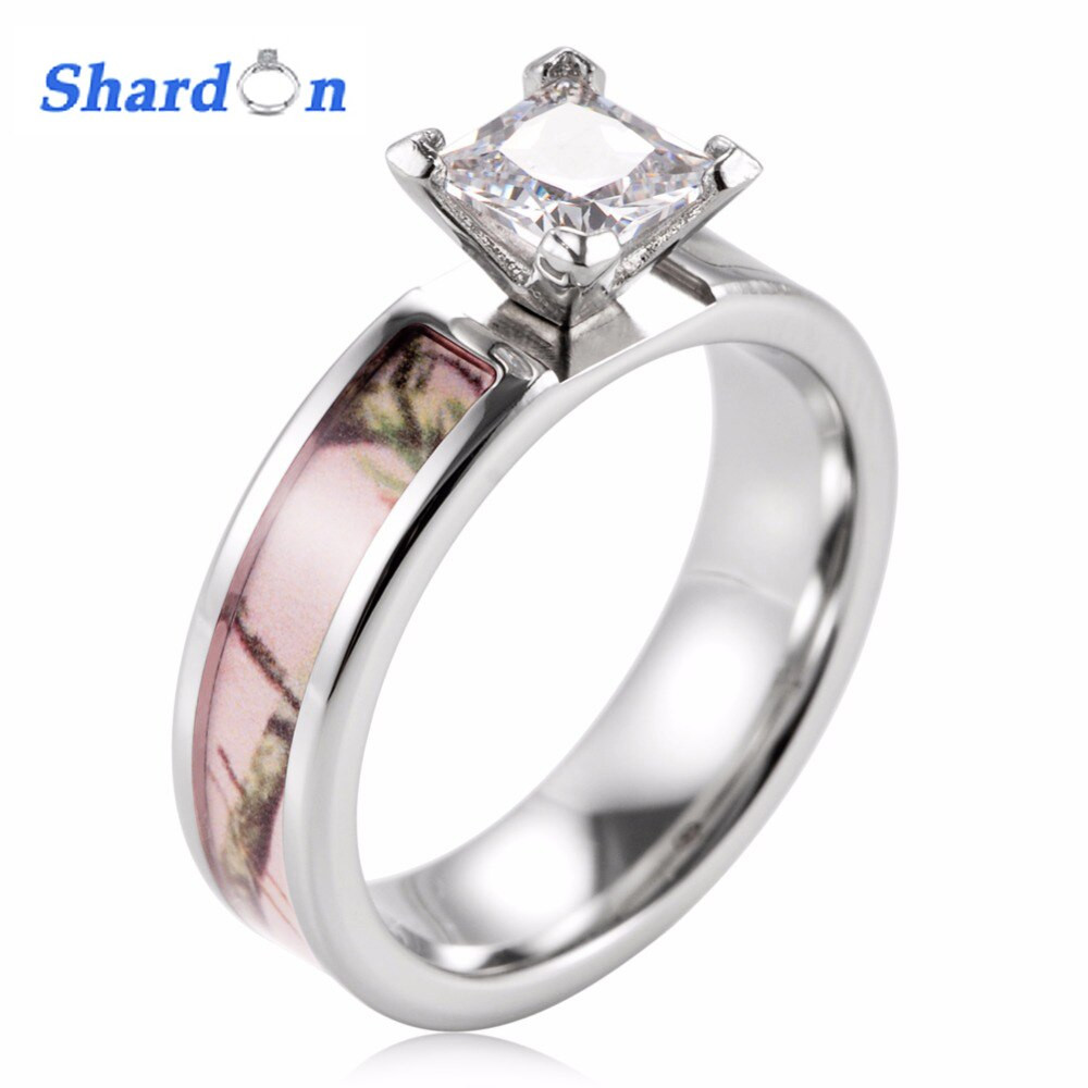 Pink Camo Wedding Rings For Her
 SHARDON La s Camo Engagement ring Pink Real tree