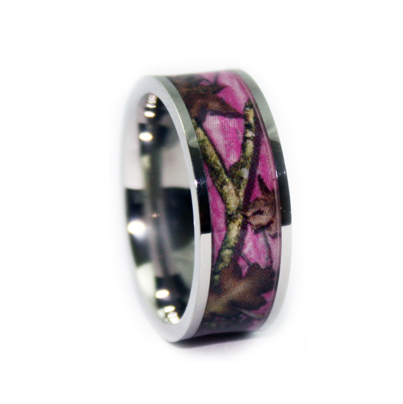 Pink Camo Wedding Rings For Her
 Request a custom order and have something made just for you