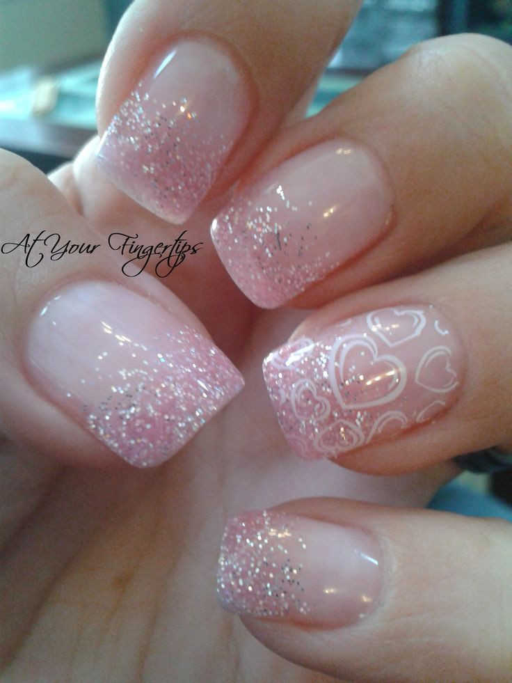 Pink Glitter Gel Nails
 243 best acrylic nails 2018 images on Pinterest