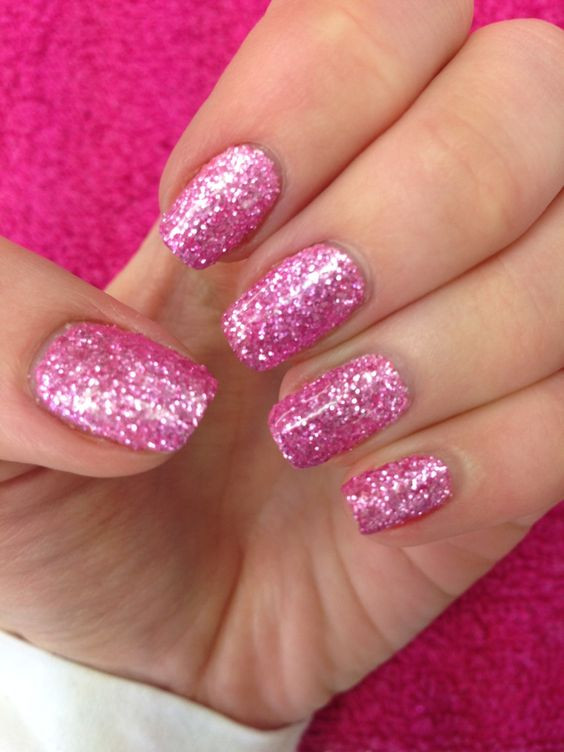 Pink Glitter Nails
 Time to Sparkle Pink Tourmaline loose nail art glitter