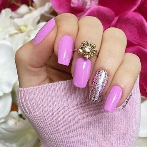 Pink Glitter Nails
 Pink Glitter Nails s and for