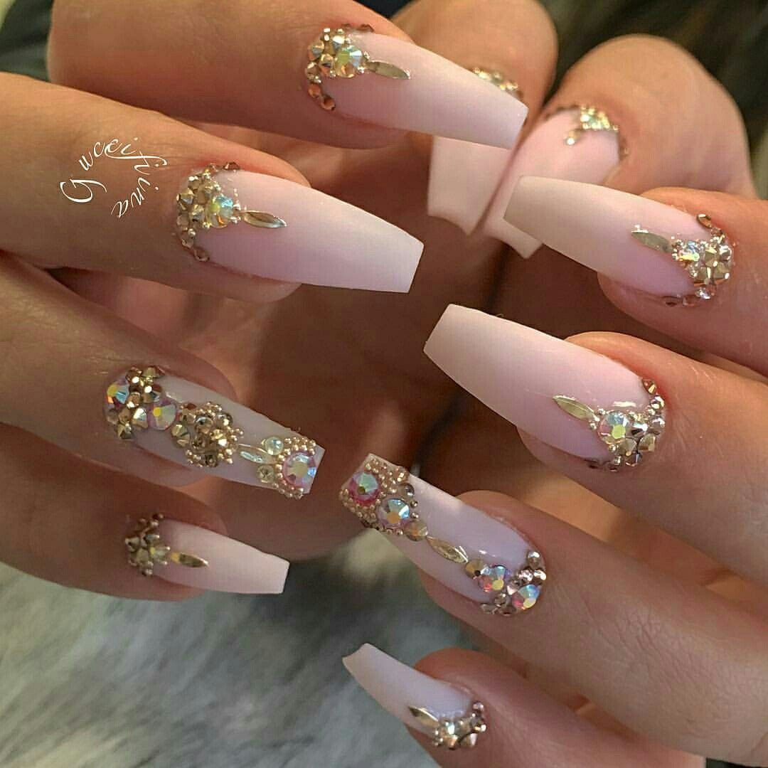 Pink Nail Designs With Diamonds
 IIIannaIII