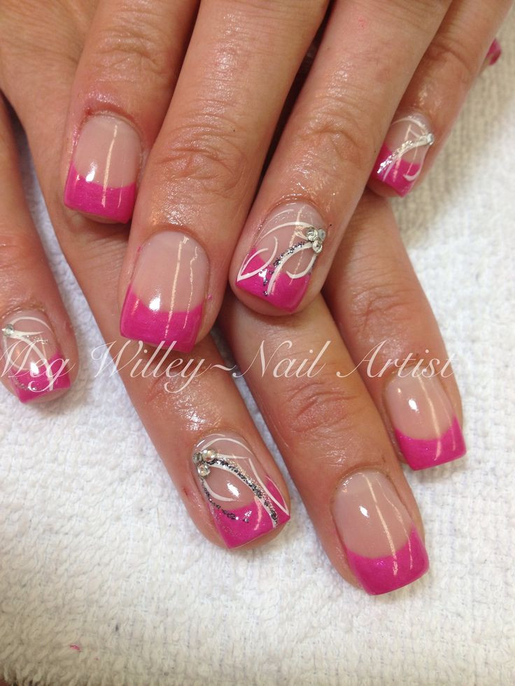 Pink Wedding Nails
 44 best Meg s nail designs images on Pinterest