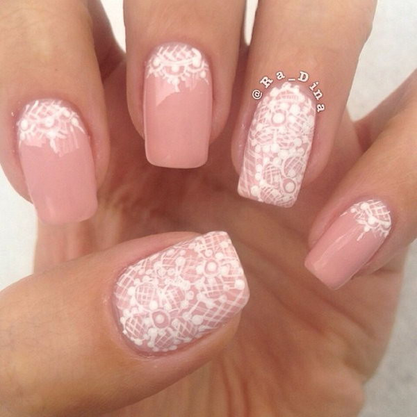 Pink Wedding Nails
 40 Amazing Bridal Wedding Nail Art for Your Special Day