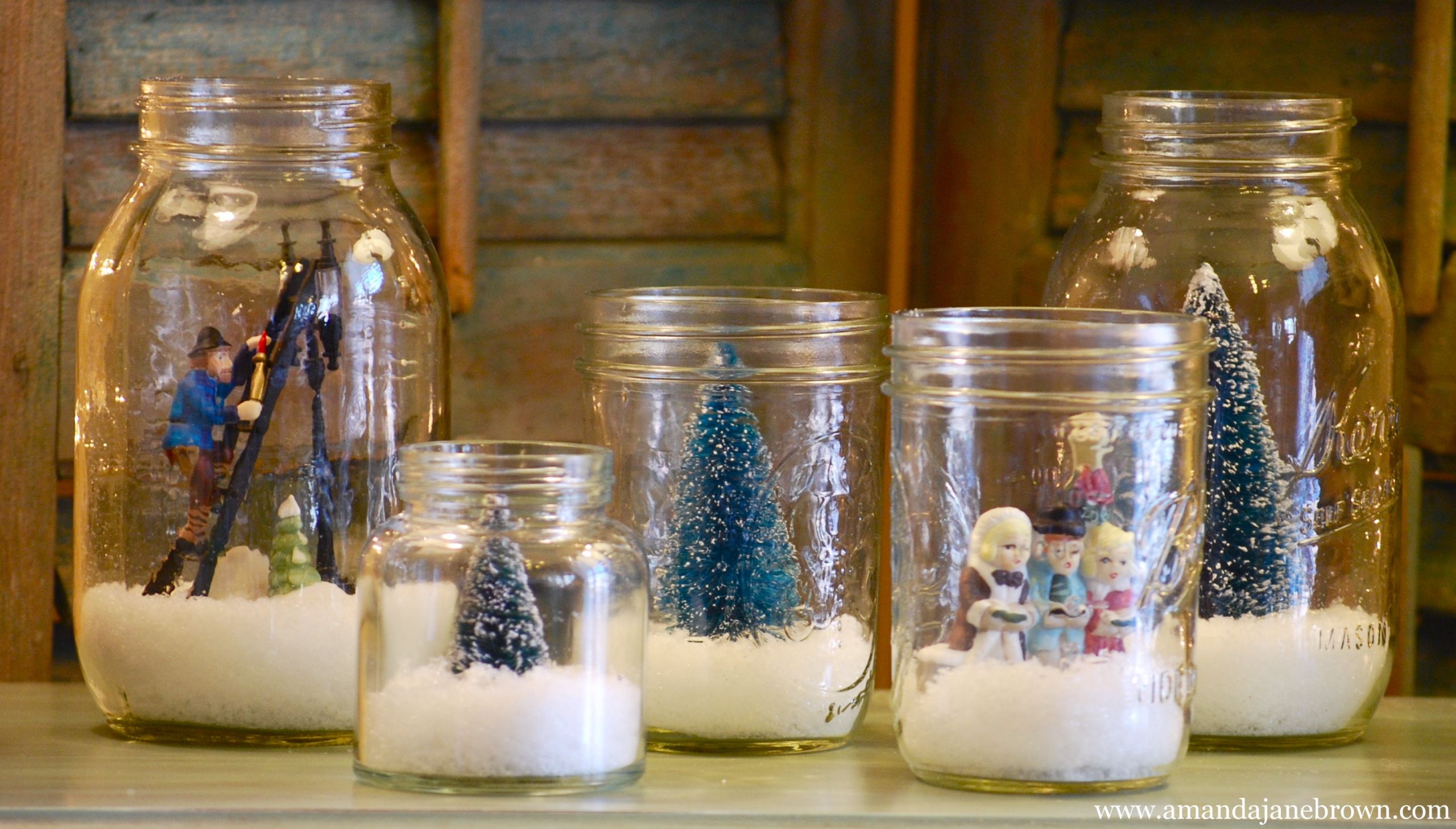 Pinterest Christmas Decorations DIY
 DIY Snow Globes Amanda Jane Brown