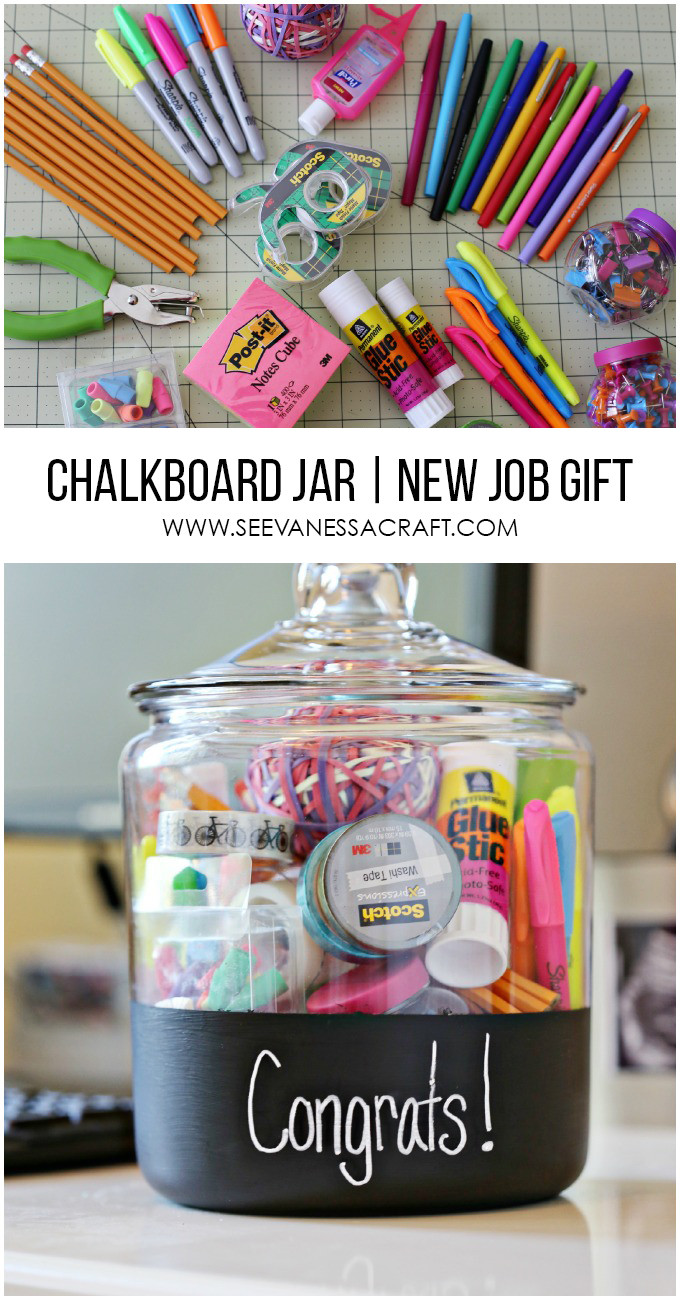 Pinterest Graduation Gift Ideas
 Craft New Job Gift in a Chalkboard Jar See Vanessa Craft