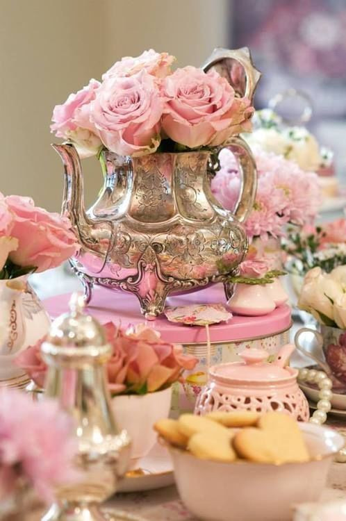 Pinterest Tea Party Ideas
 Beautiful Pink & Silver Tea Party s and