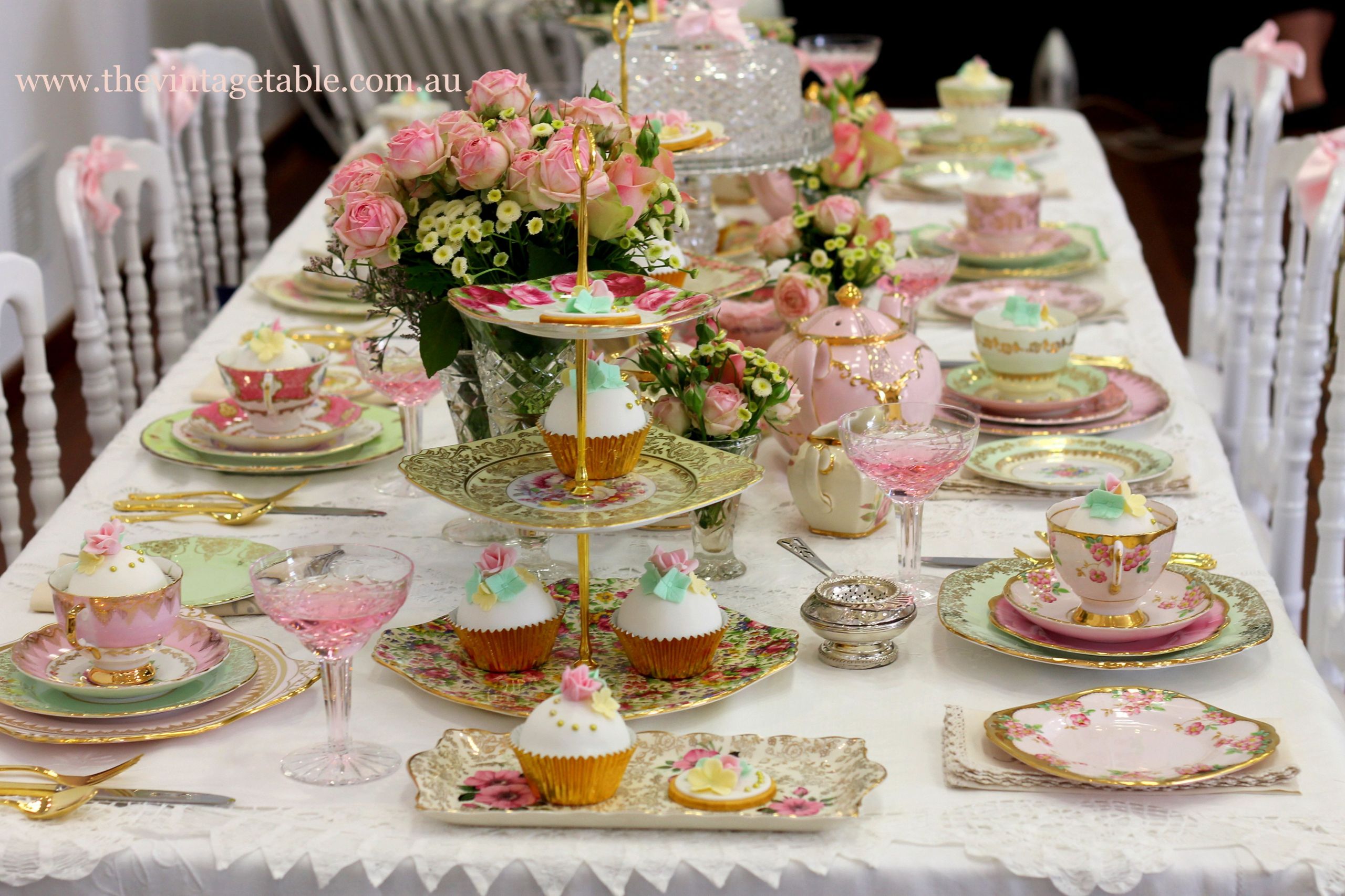 Pinterest Tea Party Ideas
 Vintage High Tea party possible bridal shower idea