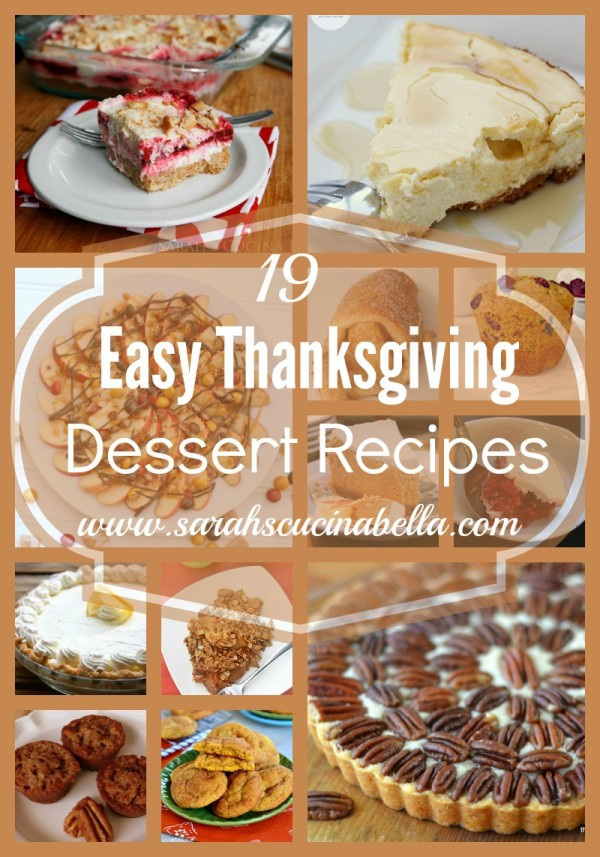 Pinterest Thanksgiving Desserts
 19 Easy Thanksgiving Dessert Recipes