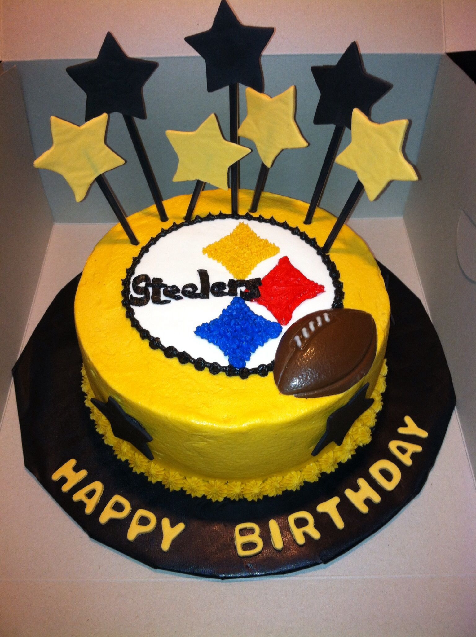 Pittsburgh Steelers Birthday Cake
 Steelers cake Things I have made