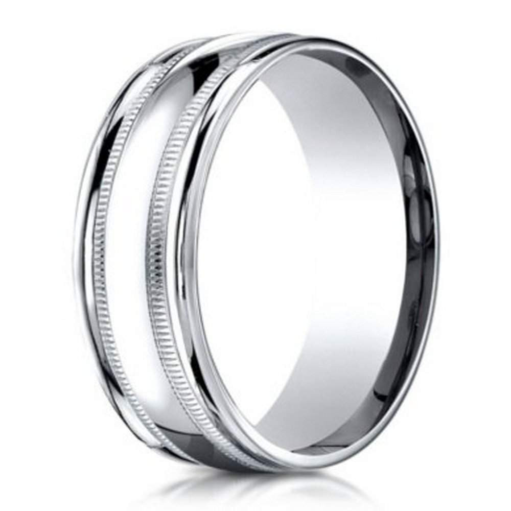 Platinum Wedding Rings For Men
 Benchmark Men s Wedding Ring in 950 Platinum with Milgrain