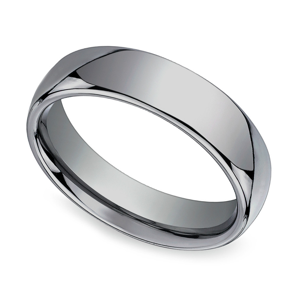 Platinum Wedding Rings For Men
 fort Fit Men s Wedding Ring in Tungsten 6mm