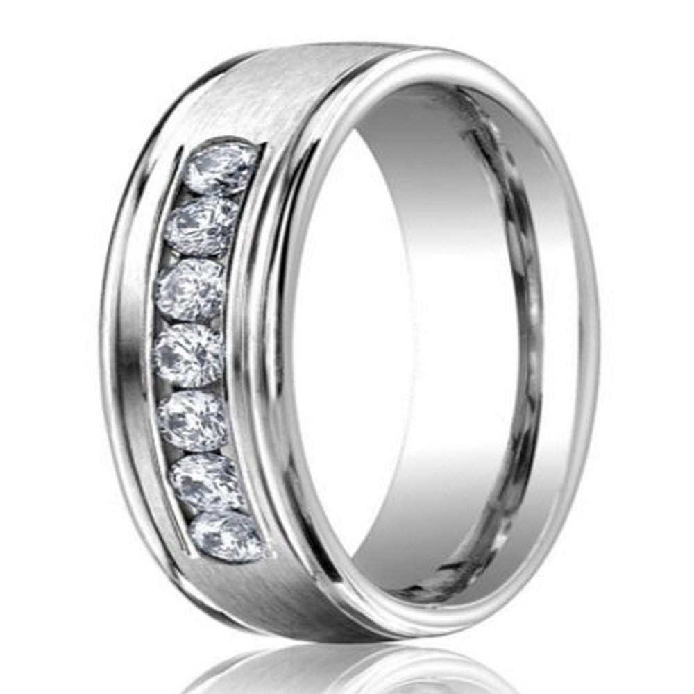 Platinum Wedding Rings For Men
 6mm Men’s 950 Platinum Diamond Wedding Ring