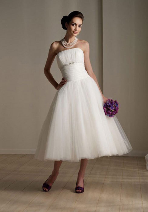 Plus Size Tea Length Wedding Dress
 Aliexpress Buy 2015 Tea Length Plus Size Wedding