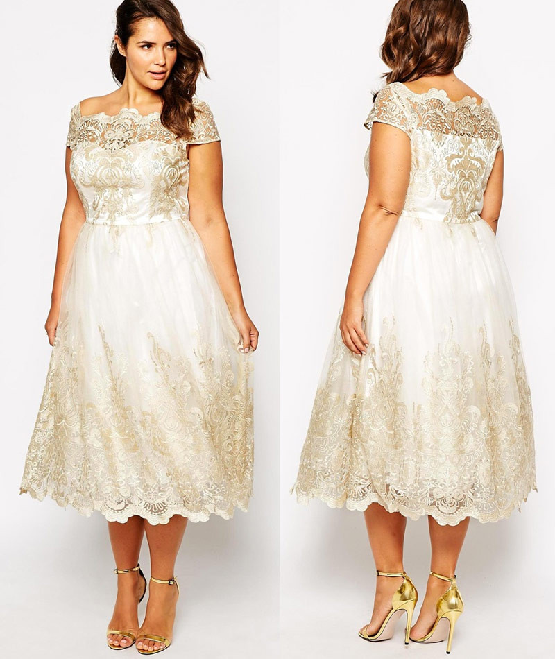 Plus Size Tea Length Wedding Dress
 Get This Plus Size Tea Length Wedding Dress