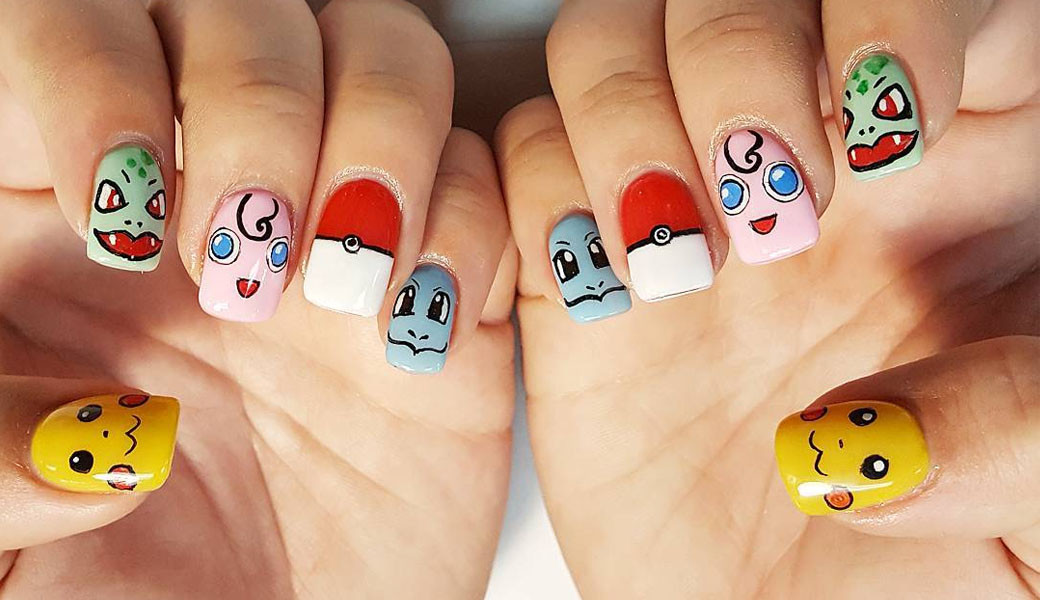 Pokemon Nail Art
 Pokémon Go inspired nail art is a thing and we are obsessed