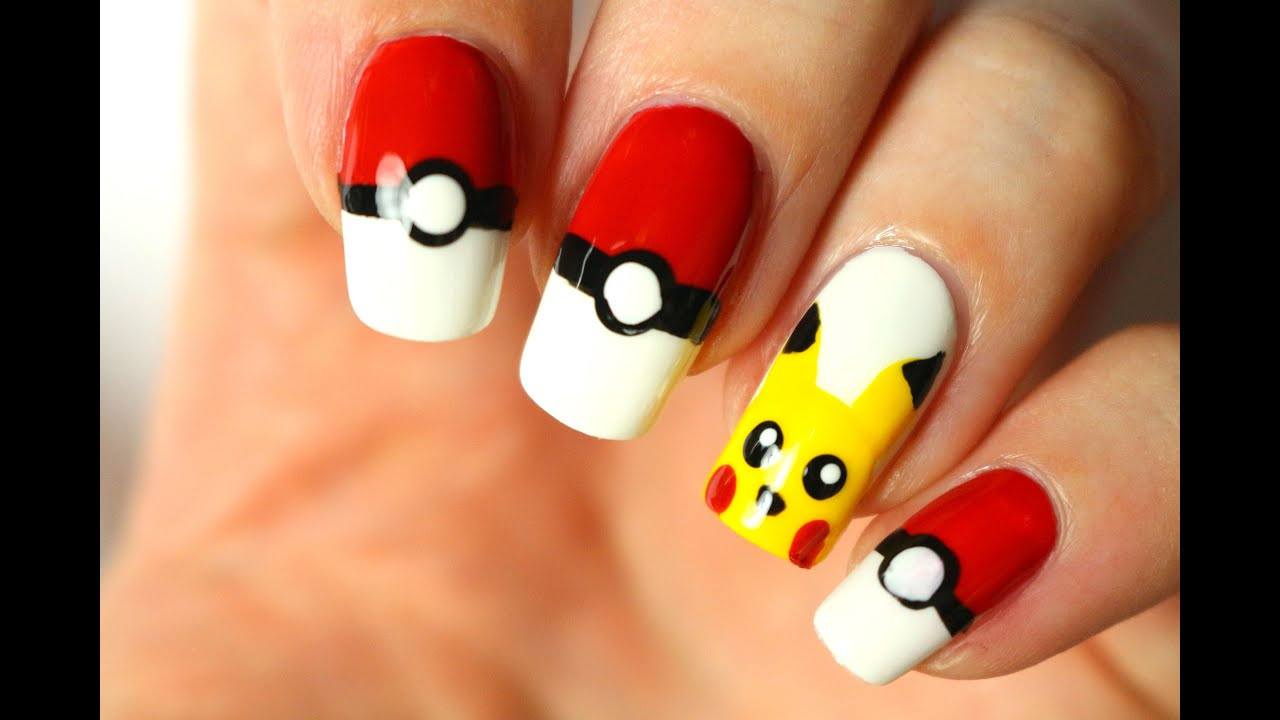 Pokemon Nail Art
 Pokemon Go Le nail art Pikachu
