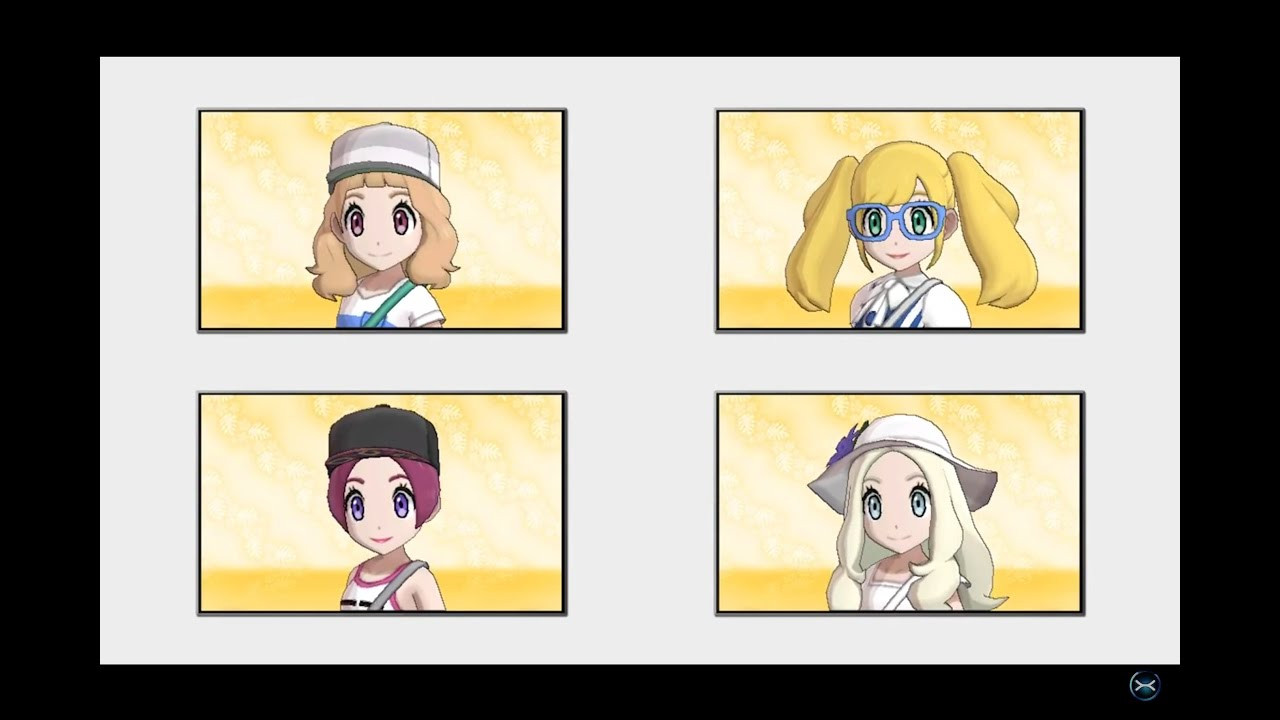 Pokemon Sun And Moon Girl Hairstyles
 Pokemon Sun and Moon All Hairstyles Colors Showcase