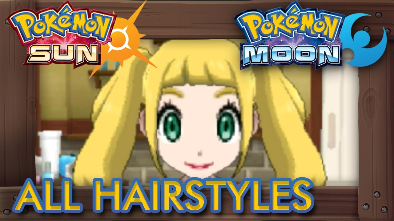Pokemon Sun Hairstyles Female
 Pokémon Sun and Moon All Hairstyles Male & Female