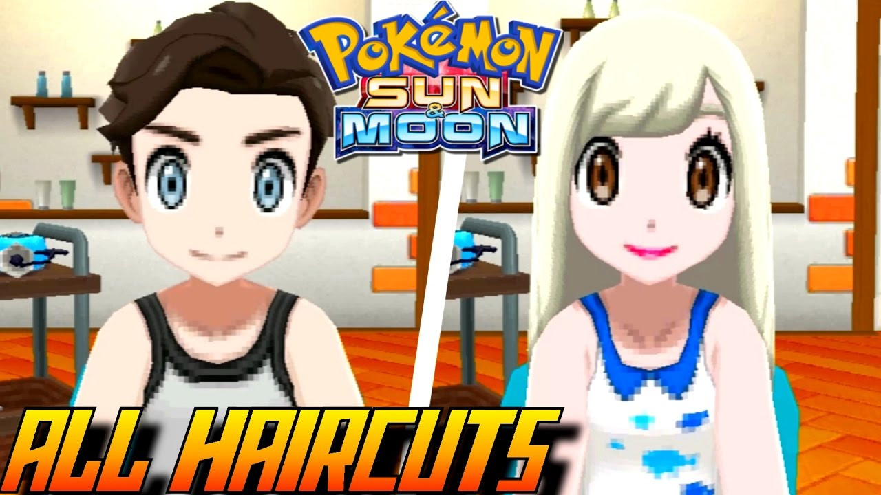 Pokemon Sun Hairstyles Female
 Pokémon Sun and Moon All Haircuts Colors Male