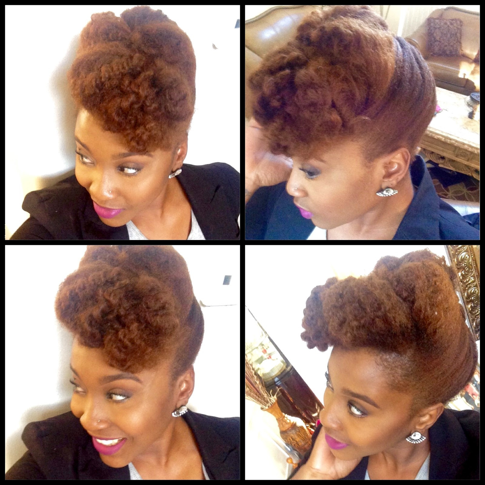 Pompadour Hairstyles For Natural Hair
 Textured Pompadour Tutorial Natural Hair Updo