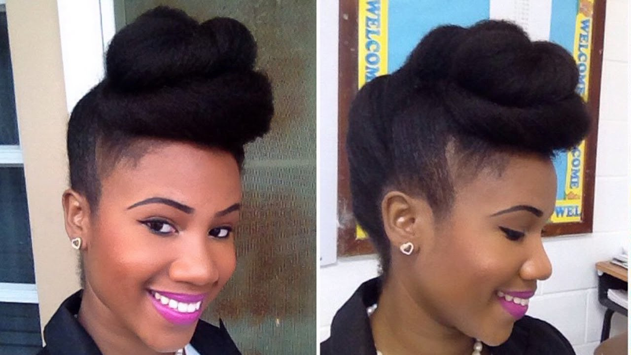 Pompadour Hairstyles For Natural Hair
 Twisted Pompadour Hairstyle For Classy La s