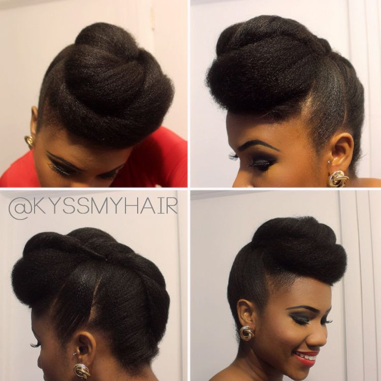 Pompadour Hairstyles For Natural Hair
 Roll & Tuck