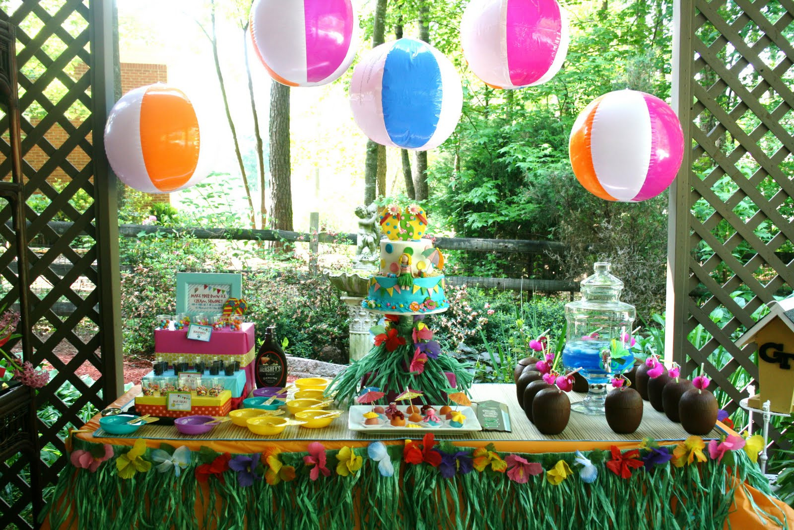 Pool Bday Party Ideas
 And Everything Sweet Bailey s Pool Party