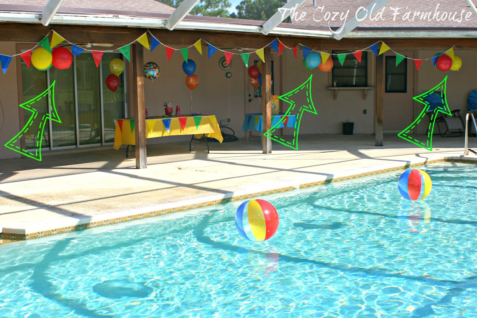 Pool Bday Party Ideas
 The Cozy Old "Farmhouse" Simple and Bud Friendly Pool