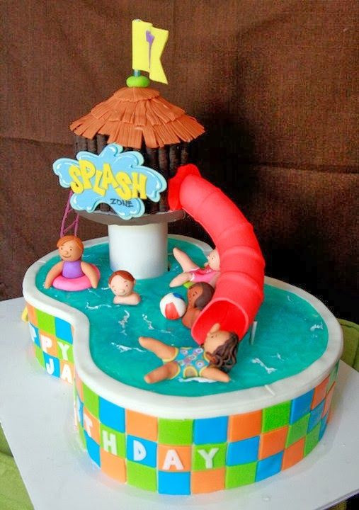 Pool Party Birthday Cakes
 17 Best images about Pool Cakes on Pinterest