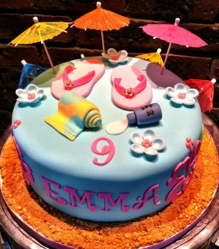 Pool Party Birthday Cakes Ideas
 26 best images about cakes pool party on Pinterest