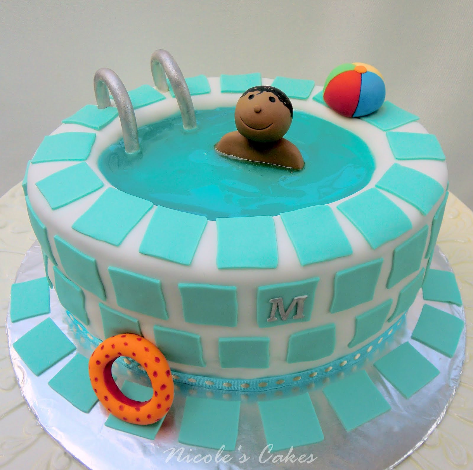 Pool Party Birthday Cakes
 Confections Cakes & Creations July 2011