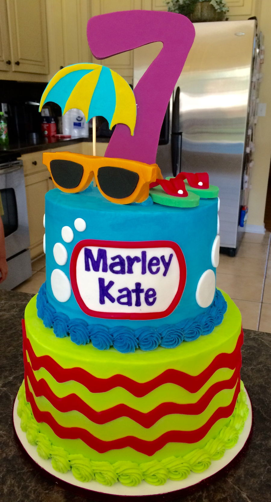 Pool Party Cake Ideas
 Pool Party Cake CakeCentral
