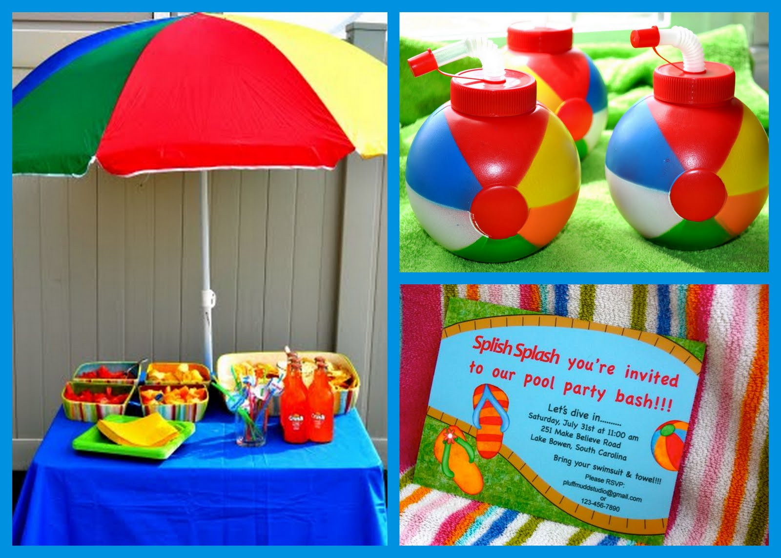 Pool Party Decoration Ideas
 Pluff Mudd Studio Pool Party