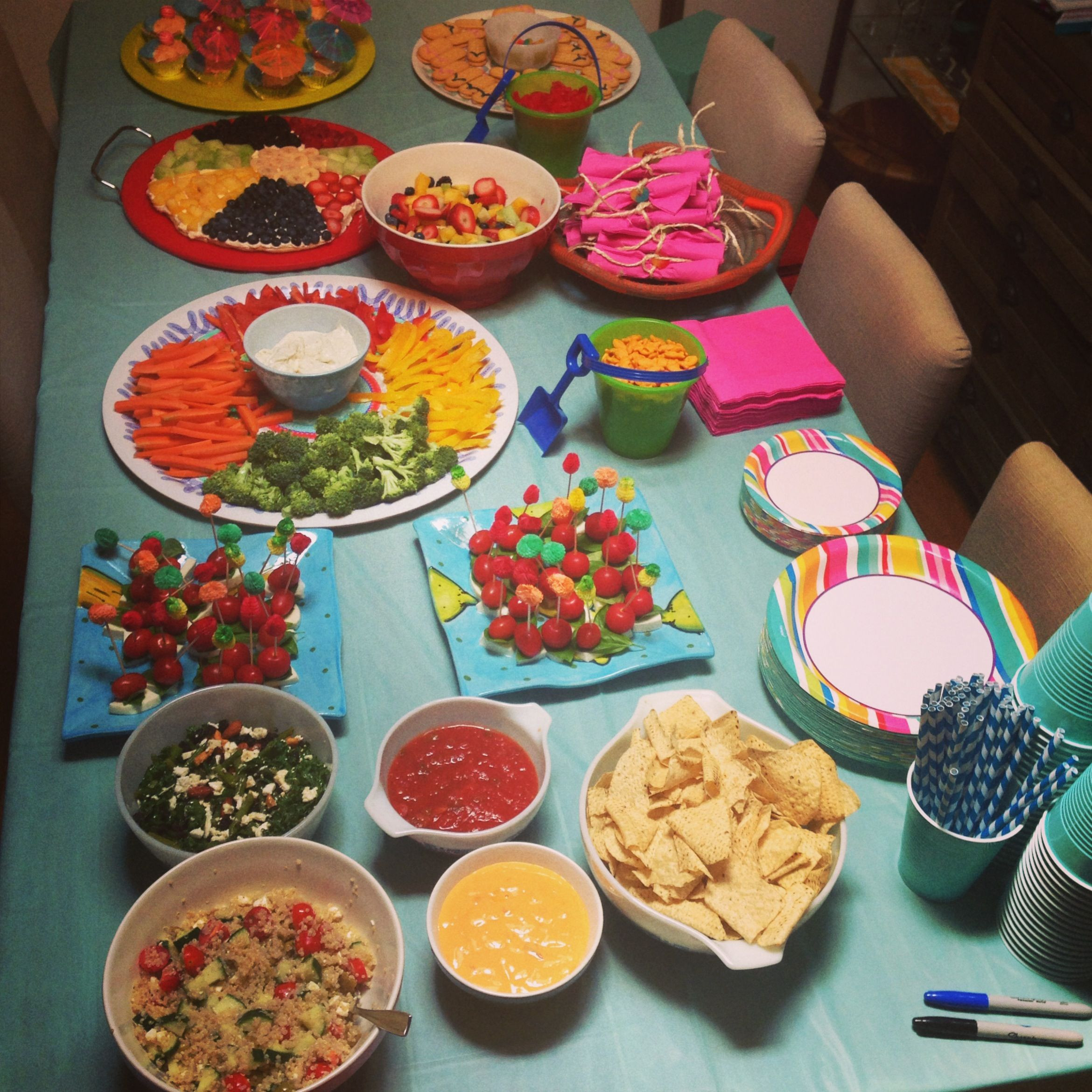 Pool Party Food Ideas For Adults
 Adult pool party food table