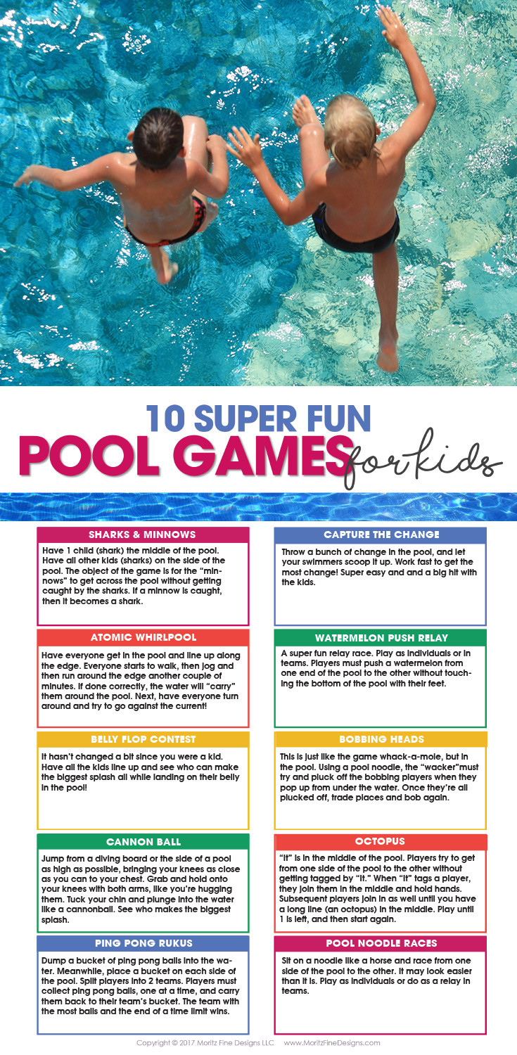 Pool Party Game Ideas
 10 Pool Games For Kids & Free Printable