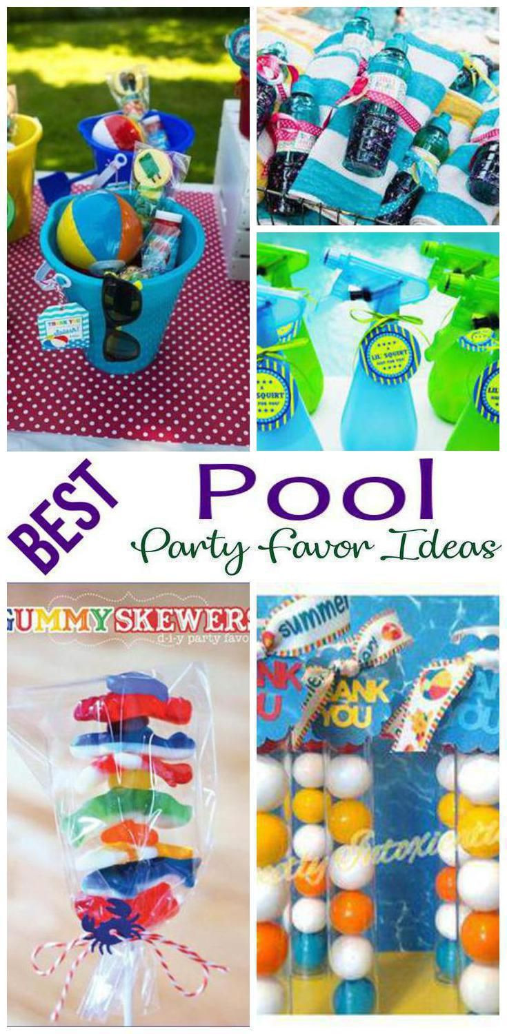 Pool Party Gift Bag Ideas
 Pool Party Favor Ideas