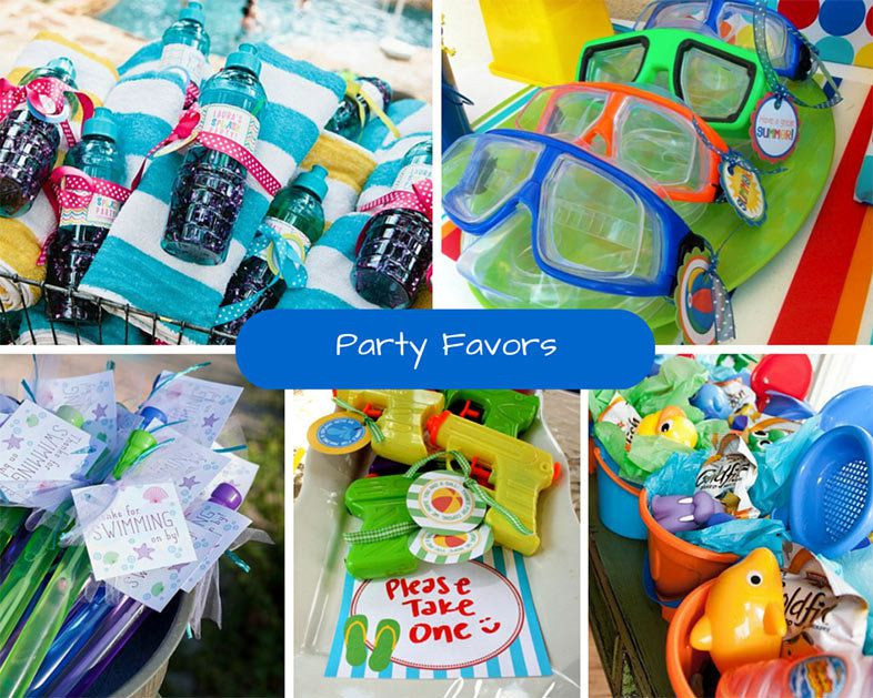 Pool Party Goody Bag Ideas
 Kids Pool Party Ideas