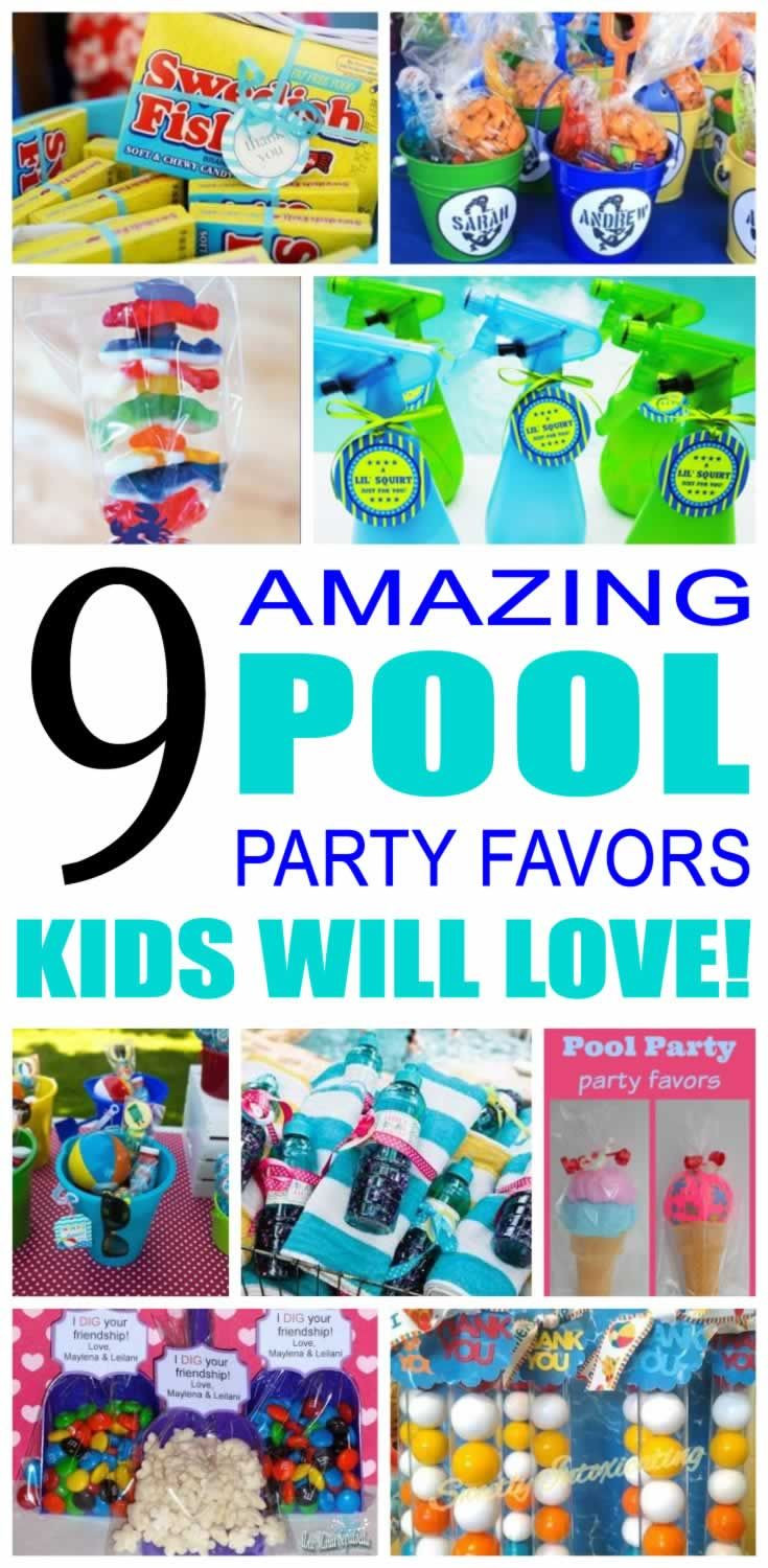 Pool Party Goody Bag Ideas
 Pool Party Favor Ideas