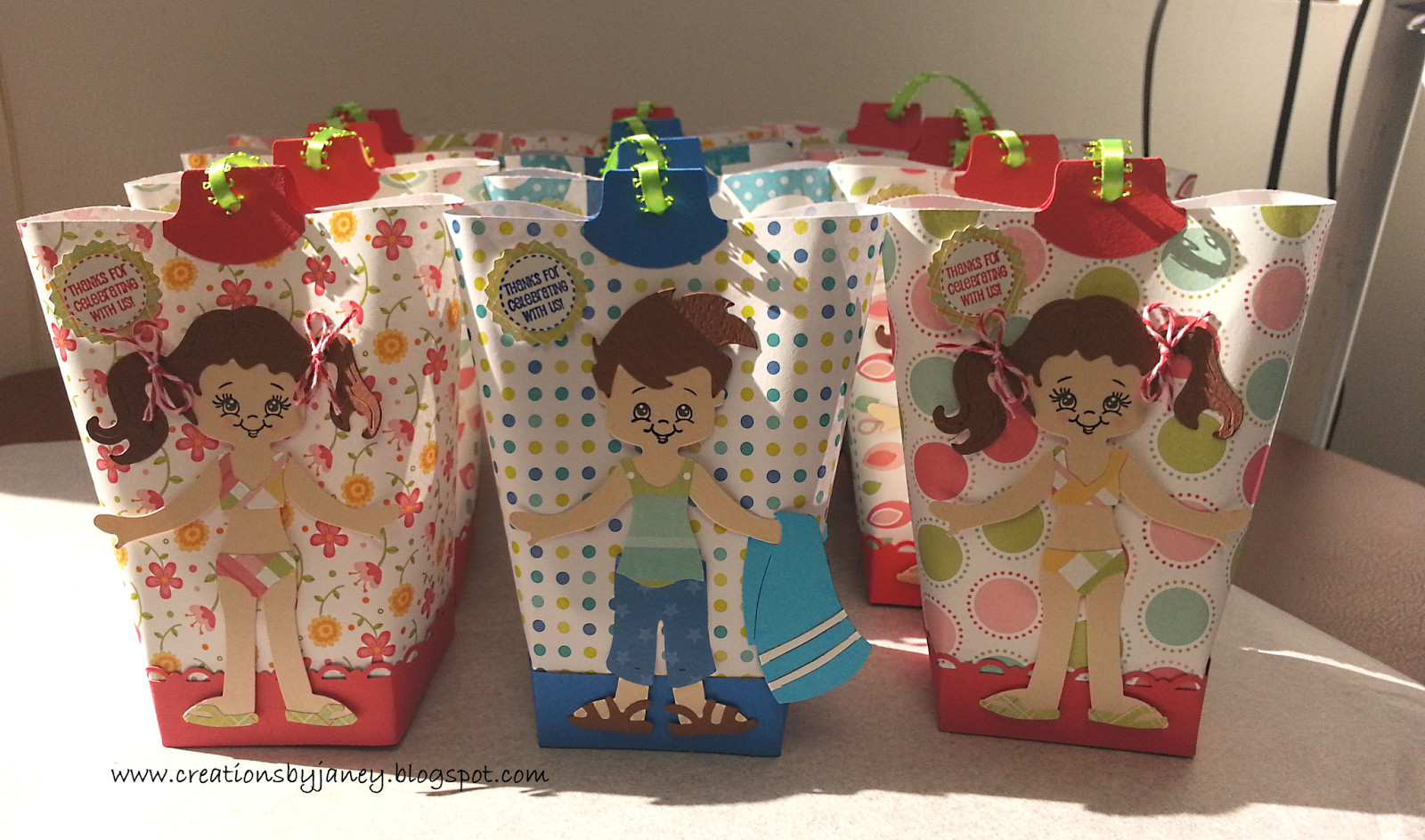 Pool Party Goody Bag Ideas
 Creations by Janey Pool party treat bags